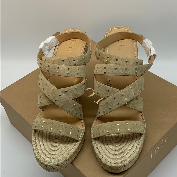 JOIE Korat Studded Wedge Espadrille Sandal Size 10 - Picture 8 of 8